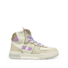 Sneaker wit, goud en lila