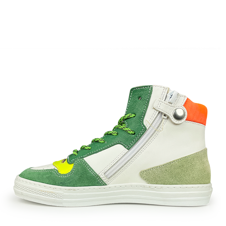 Sneaker groen wit oranje