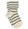 Viggy socks - beige met groene streep