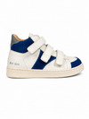 Witte sneaker cobalt