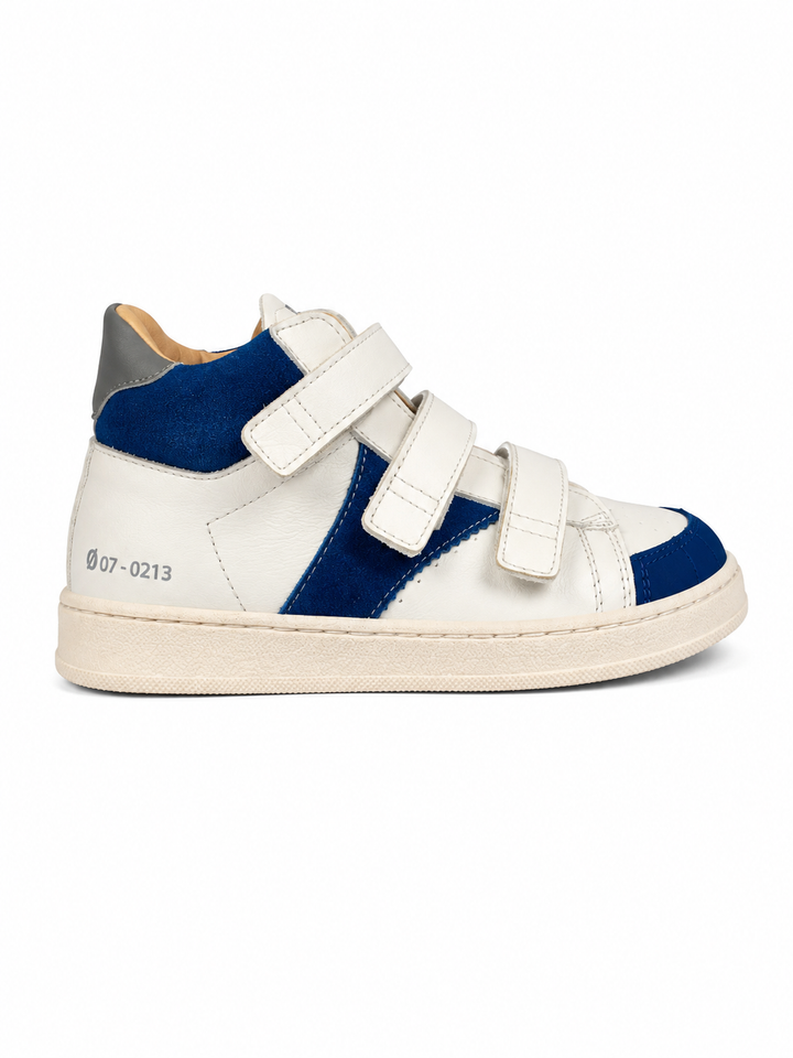 Witte sneaker cobalt 