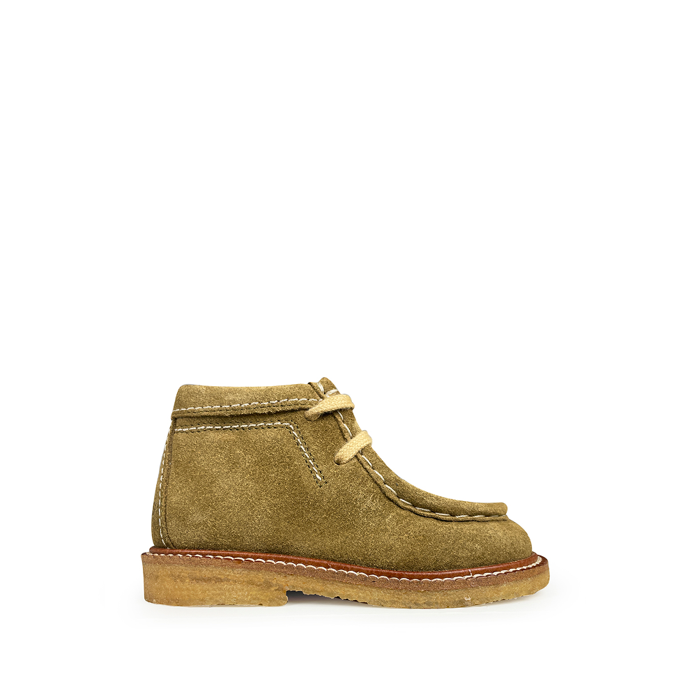groene suède veterschoenen kinderschoenen