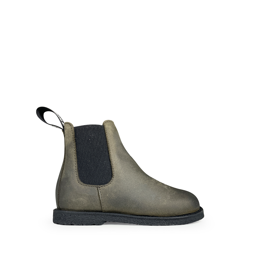 olijfgroene Chelsea boots kinderschoenen