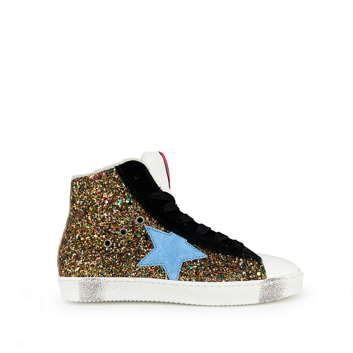 Glitter sneaker with star