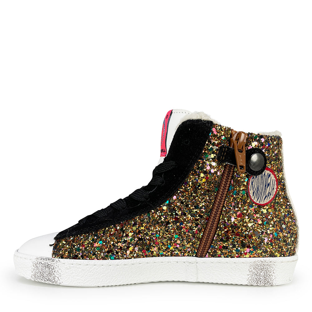 Glitter sneaker with star