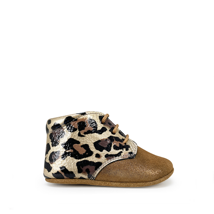 Baby slippers leopard