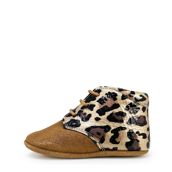 Baby slippers leopard