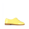 Lace-up shoe yellow