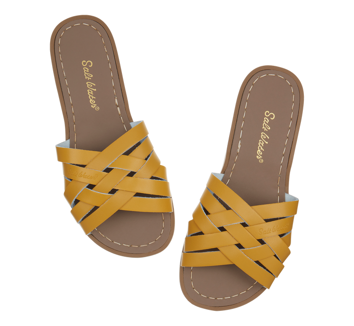 Retro Slide in mustard color