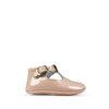 Lak beige ballerinamodel