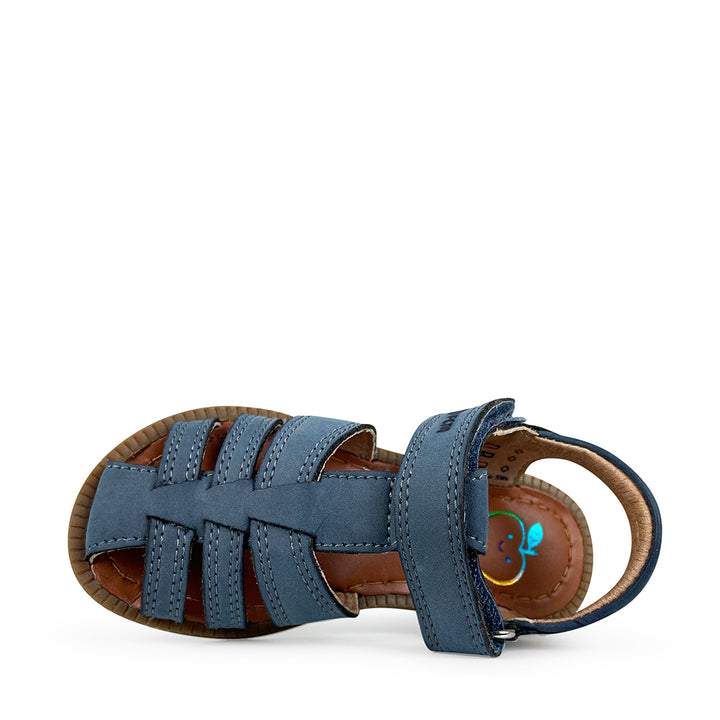 Jeans sandal with open heel