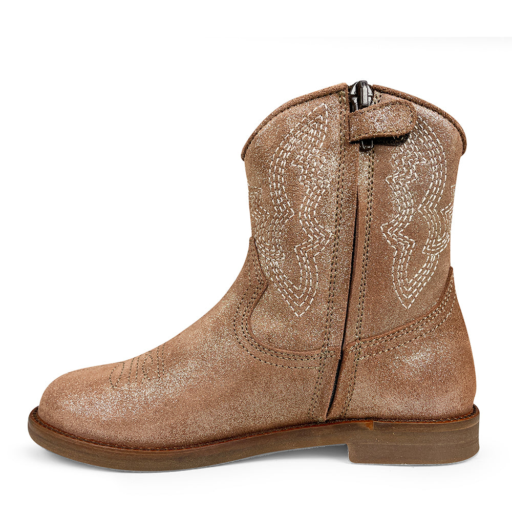 Boot brown glitter