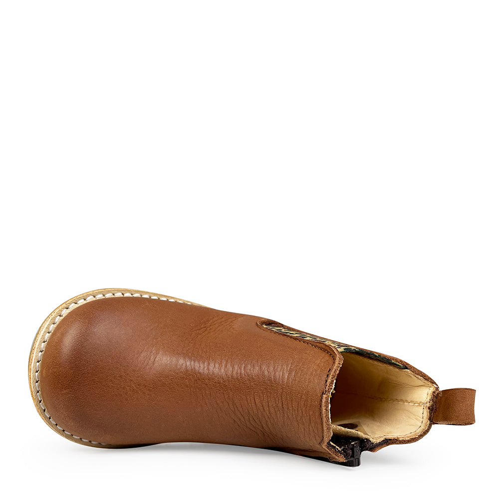 Chelsea boot cognac / leopard