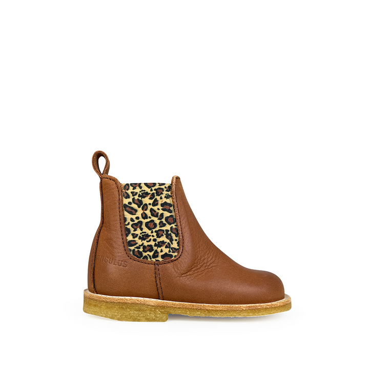 Chelsea boot cognac / leopard