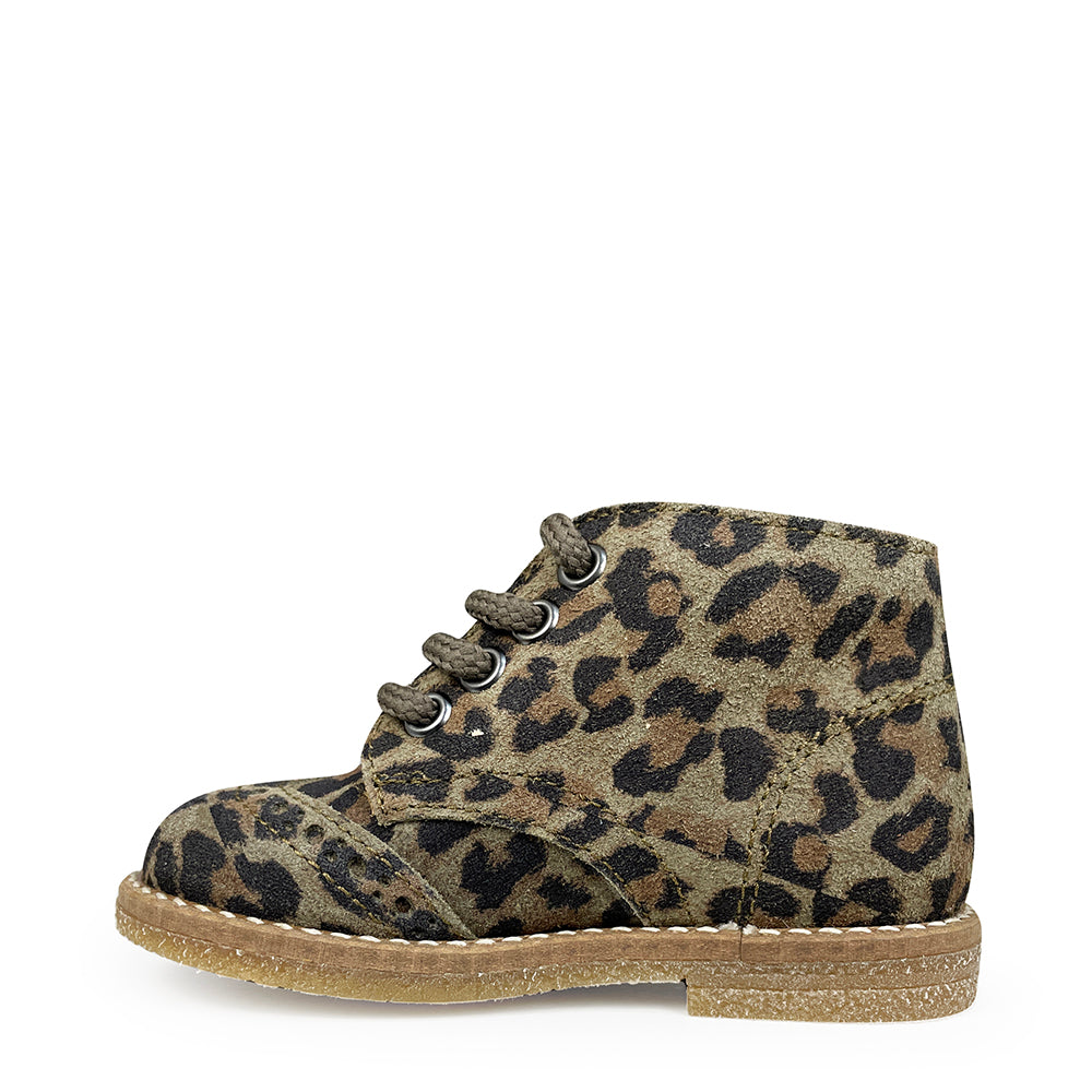 Leopard ankle boots