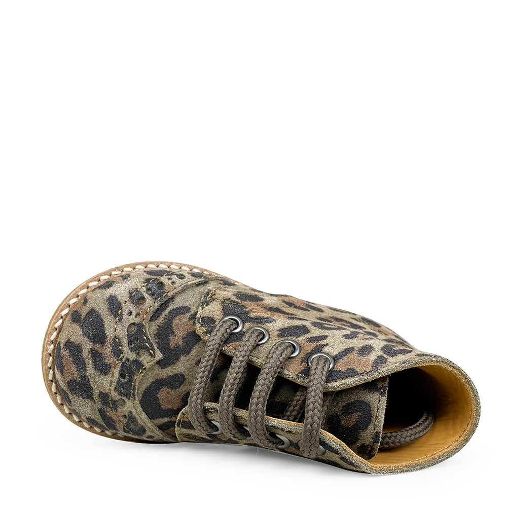 Leopard ankle boots