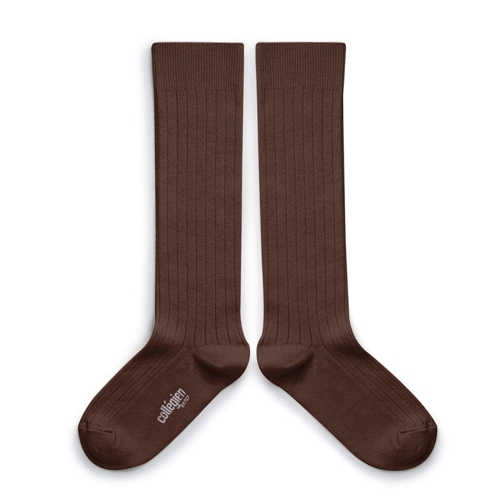 Knee-high socks Chocolate and milk