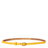 Yellow leather belt TAO