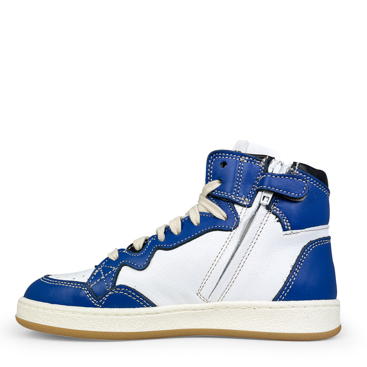 Sneaker wit / blauw