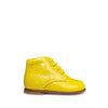 Lace-up shoe yellow