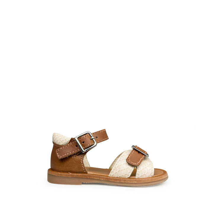 Sandal brown / print