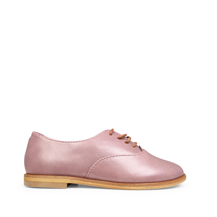 Lace-up shoe old pink