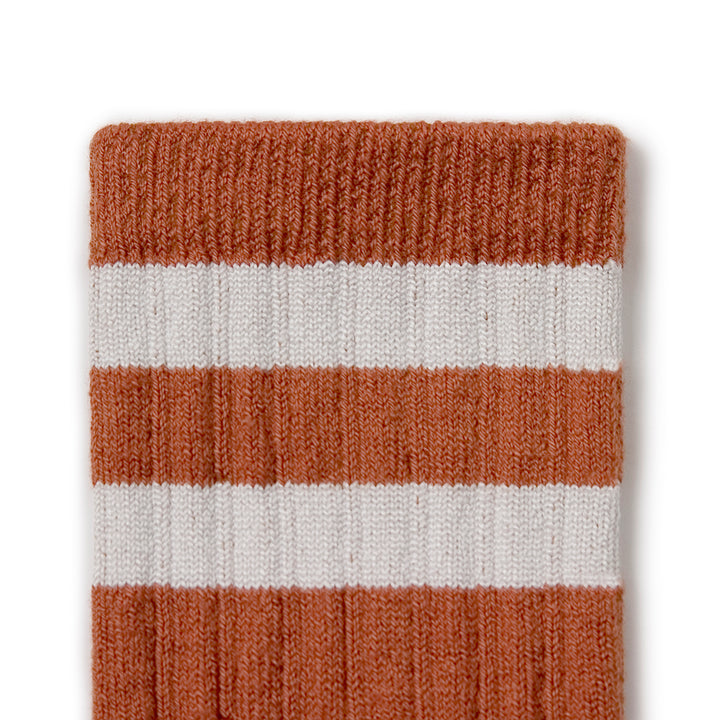 Rust Striped Socks - Pain d'Epice