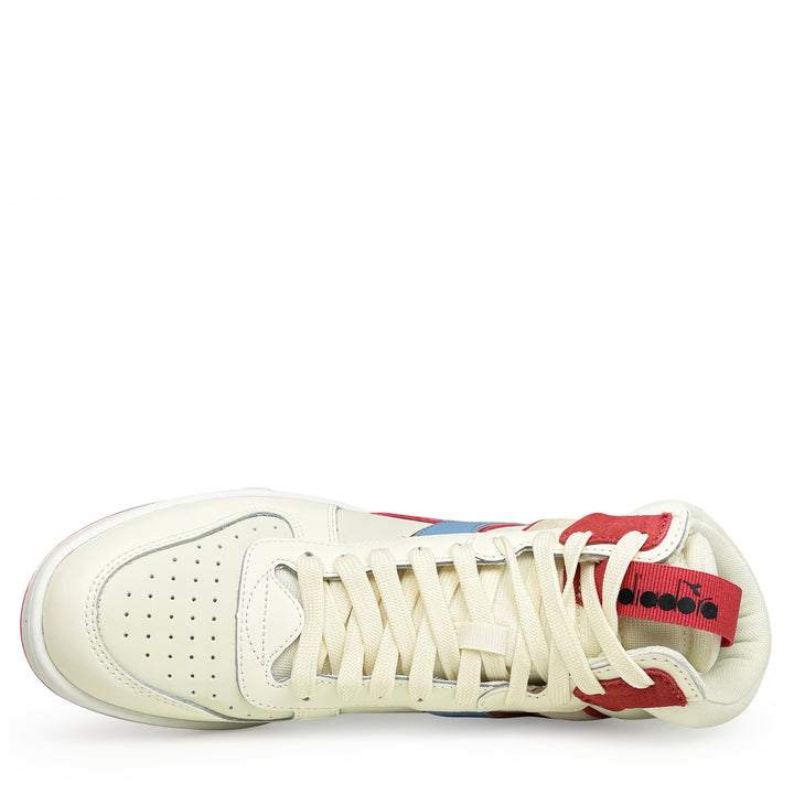 Sneaker wit / blauw / rood