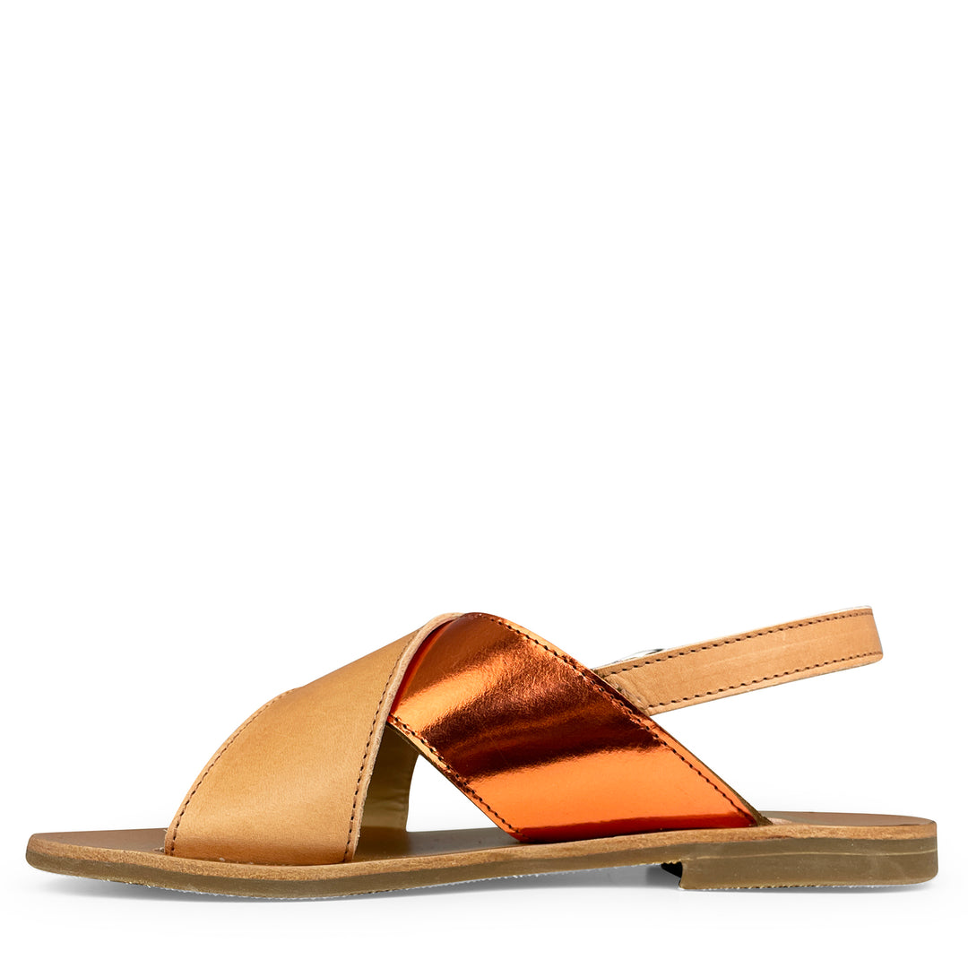 Sandal cognac / orange