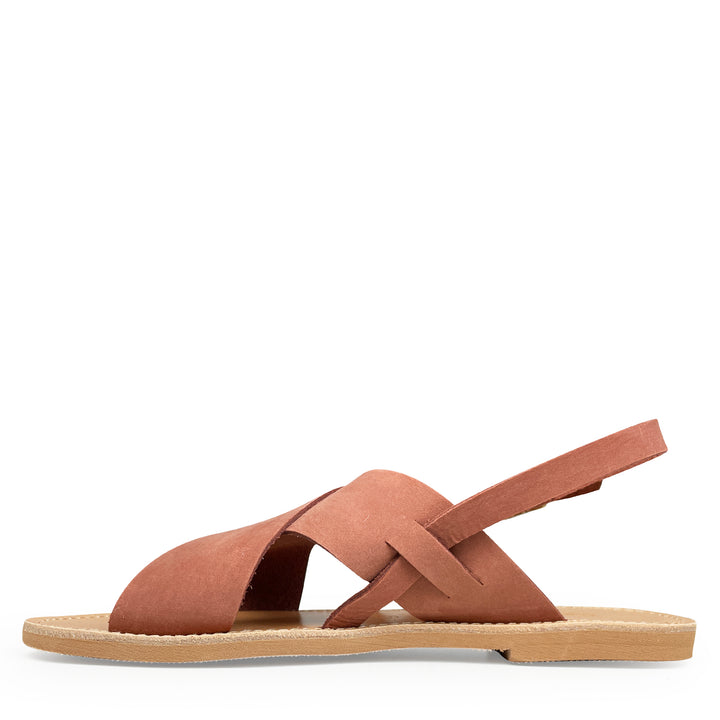 Brown leather sandal