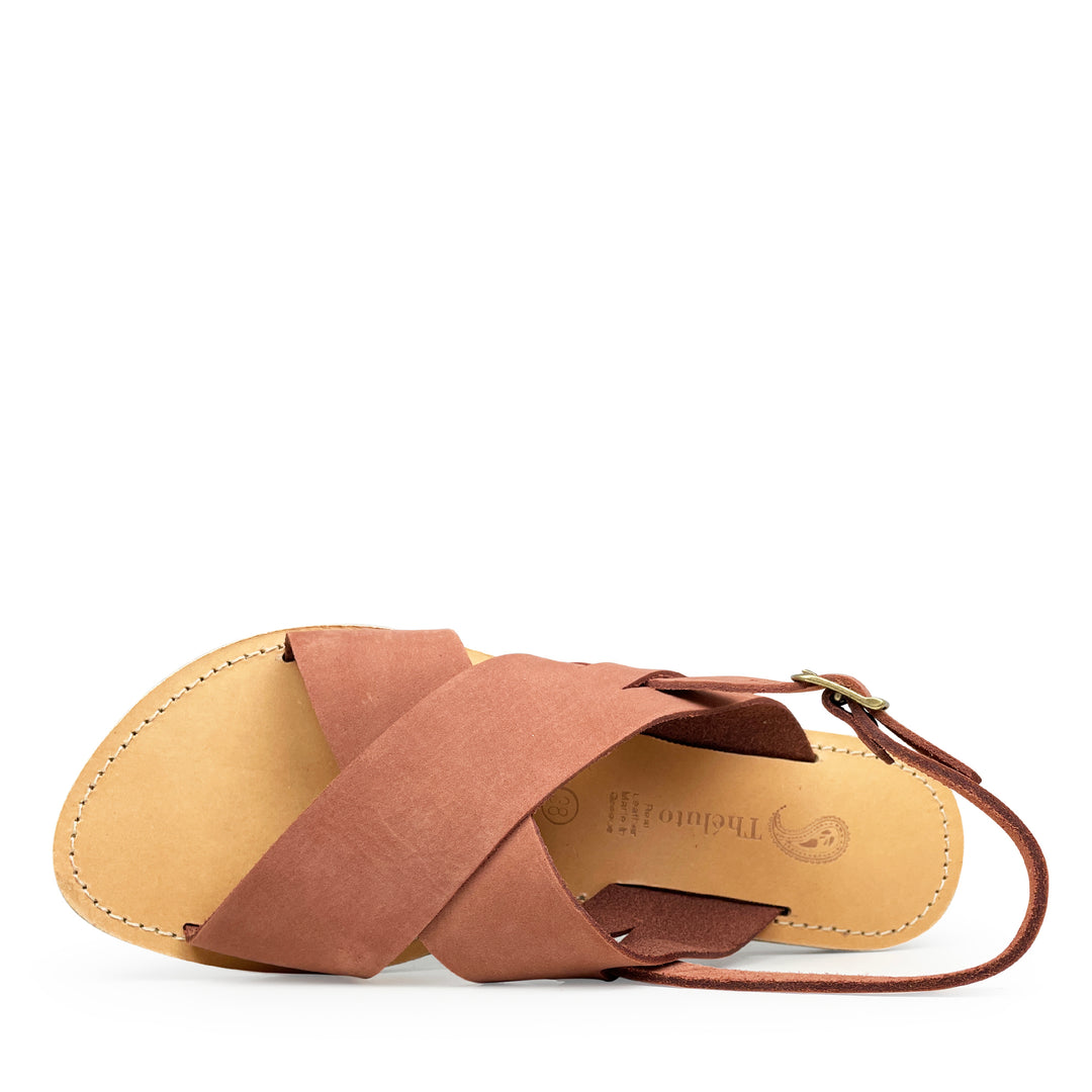 Brown leather sandal