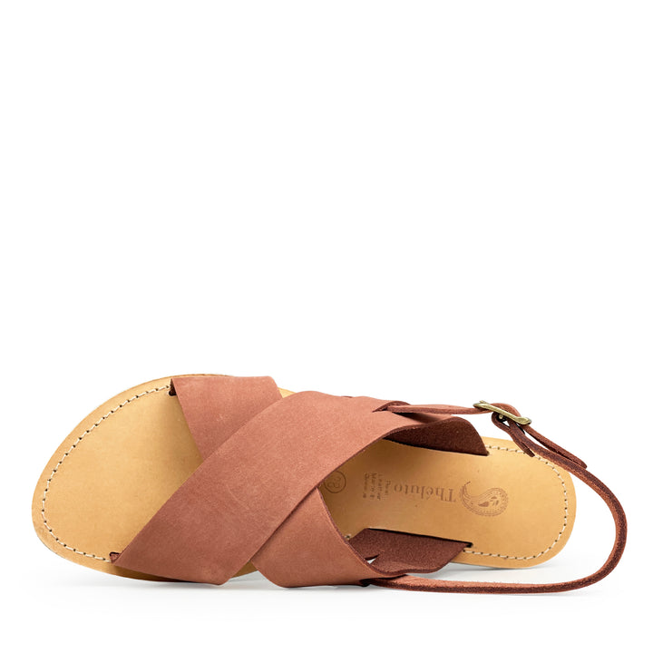 Brown leather sandal