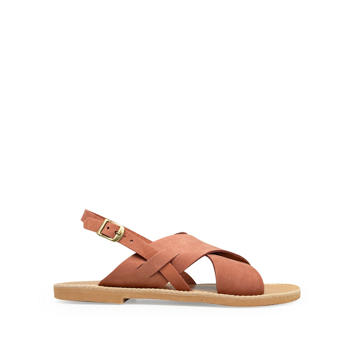 Brown leather sandal