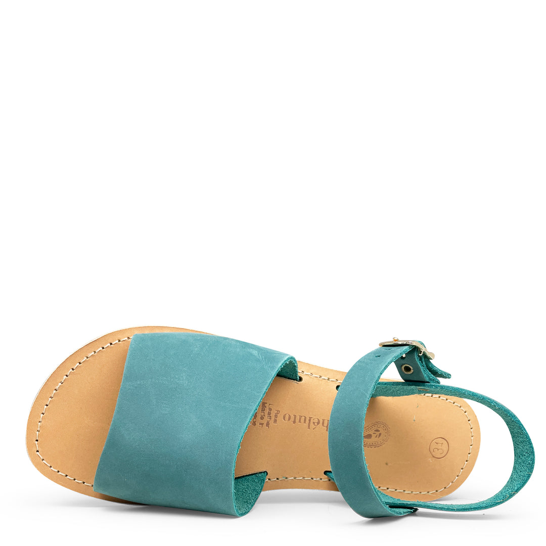 Apple blue sea green sandal