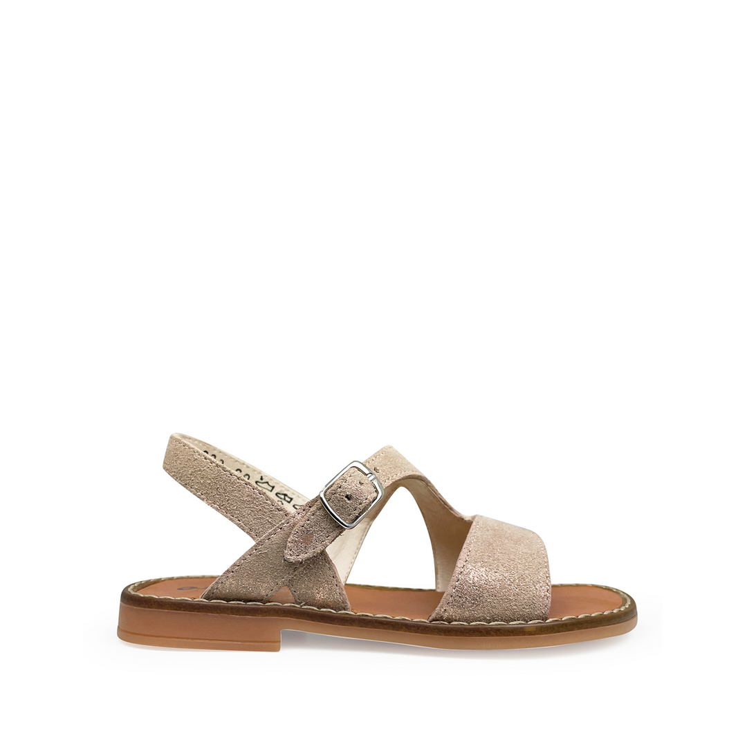 Sandal beige glitter