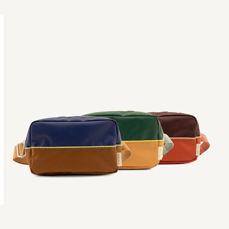 Belt bag with orange and red