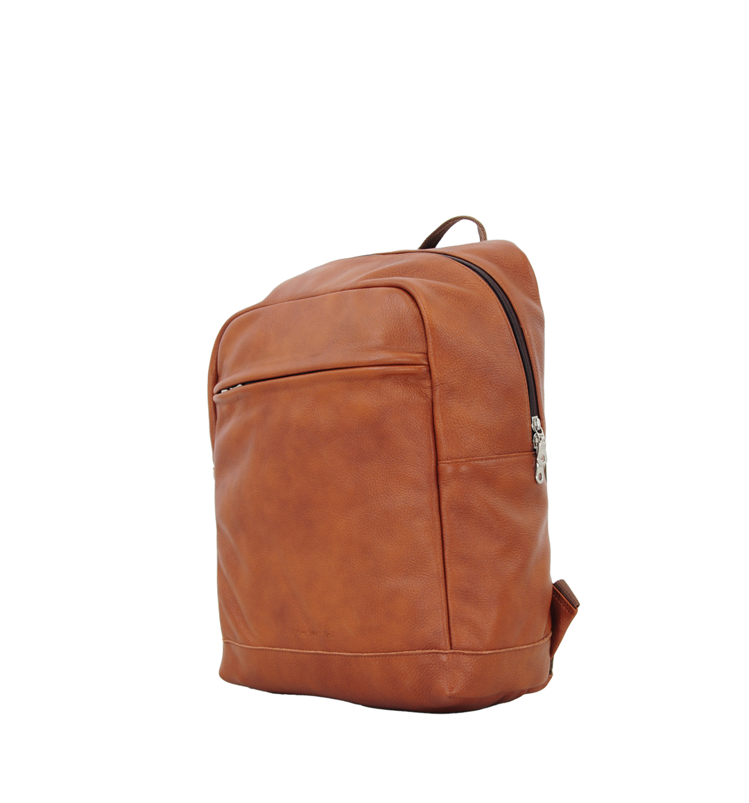 Leather cognac/brown backpack