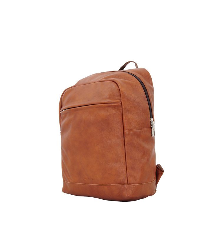 Leather cognac/brown backpack