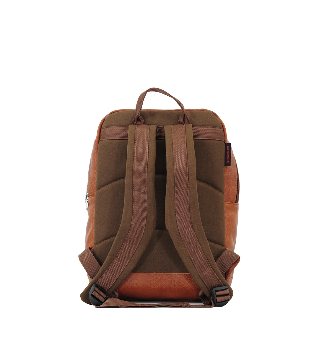 Leather cognac/brown backpack