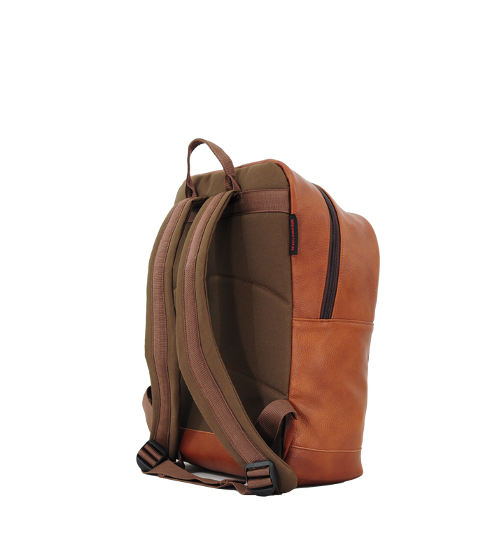 Leather cognac/brown backpack