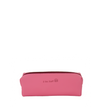 Roze lederen pennenzak