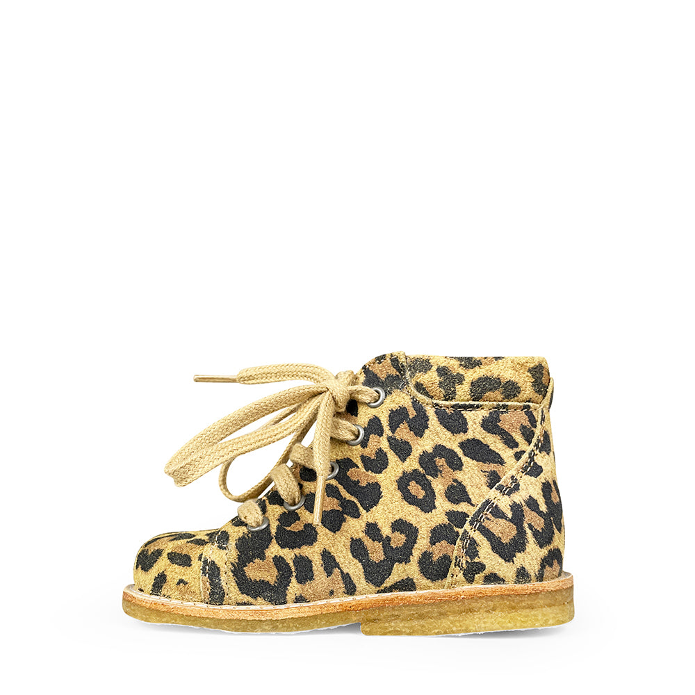 Leopard ankle boots