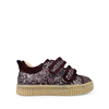 Sneaker bordeaux glitter