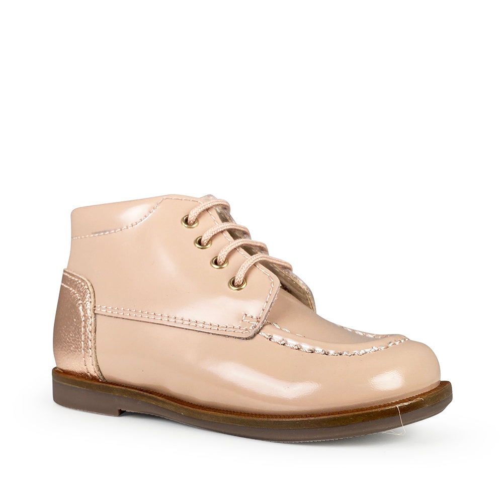 Lace-up shoe pink/gold