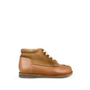 Lace-up shoe in brown tones