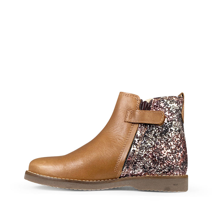 Boot brown / glitter