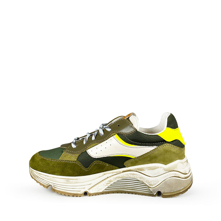 Sneaker groen / wit