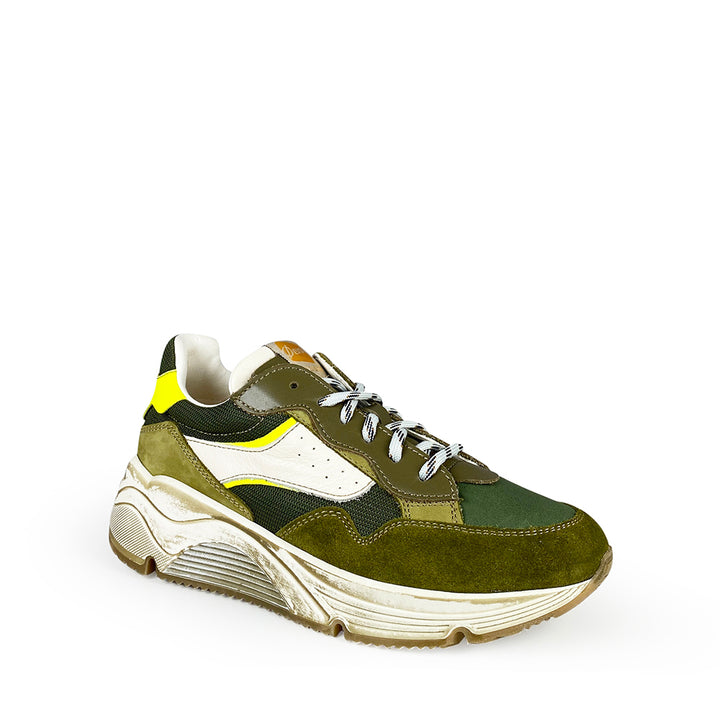 Sneaker groen / wit