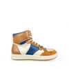 Sneaker wit / blauw / bruin