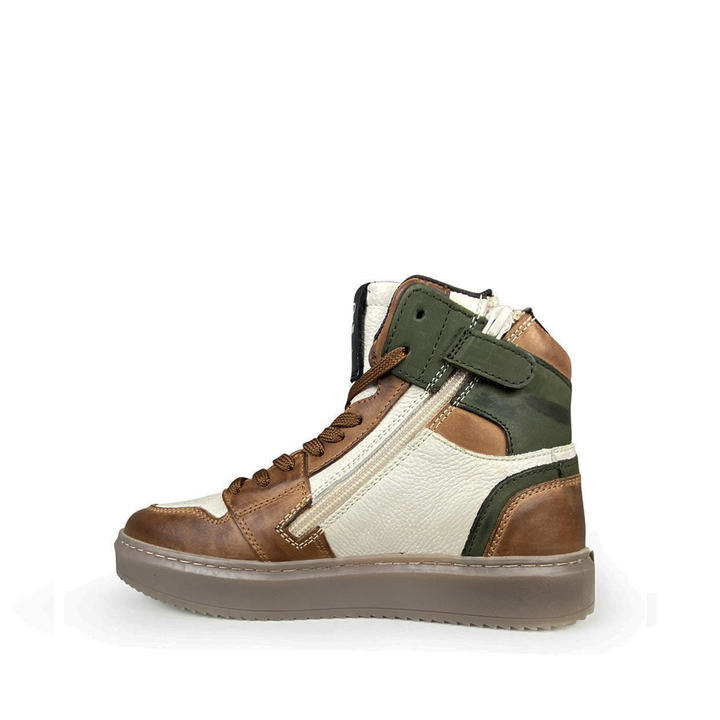 Sneaker bruin / groen